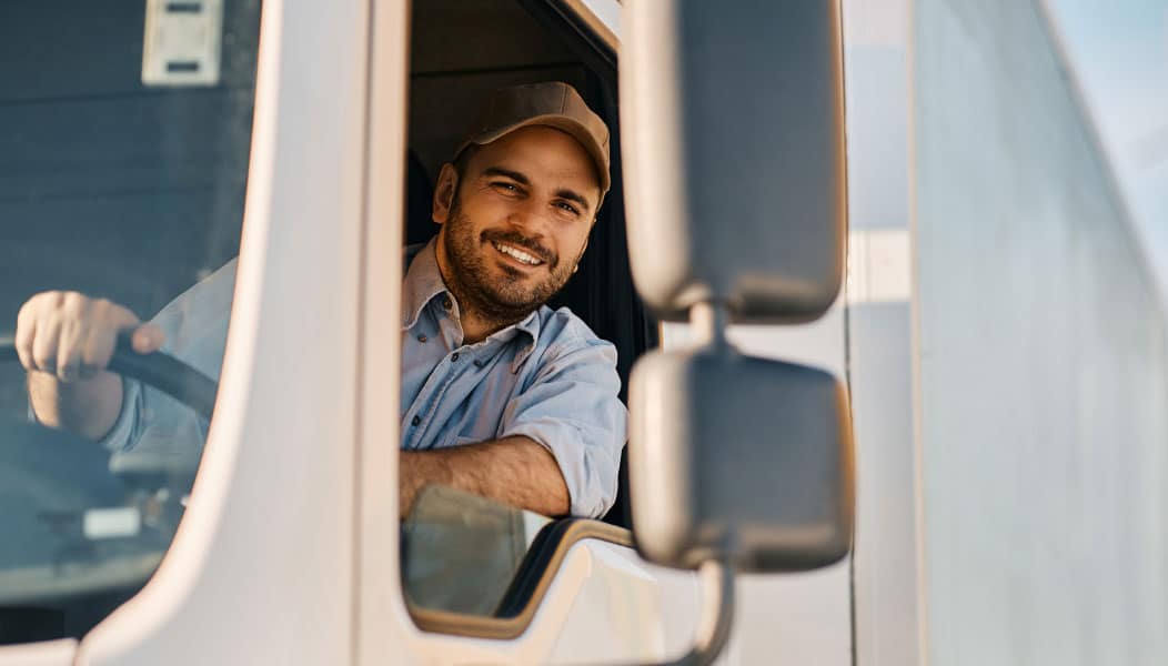 Happy Long Hauler in their Truck